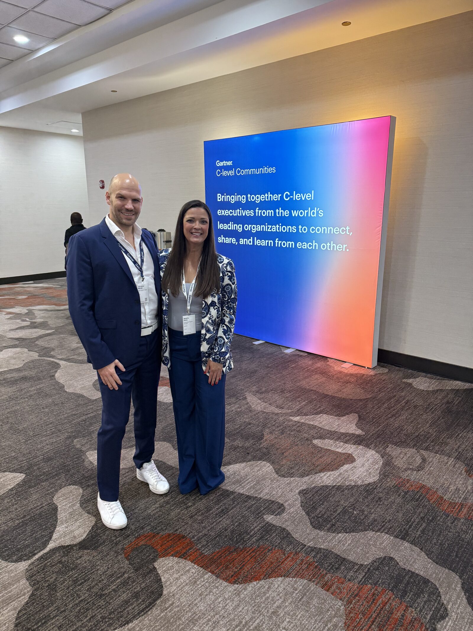 Christian Merkel with Natalia Klein from Gartner C-Level Communities at the Florida Executive Summit